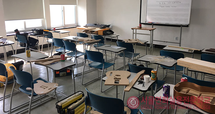 서울연희실용전문학교 실용음악학교 연습실사진